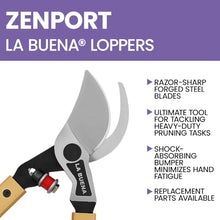 Zenport La Buena Professional Bypass Lopper 40-inch Handles Box of 12 Gold