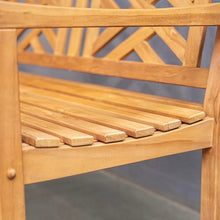 Cambridge Casual Teak Costa 4-Foot Outdoor Garden Bench, Solid Wood, Weather-Resistant Patio Furniture for Outdoor Seating Area, Garden Benches for 2 Seater