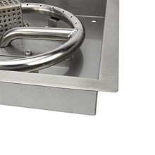 Celestial 10" Square CSA Certified Fire Pit Burner Kit, Flame Sensing, Stainless Steel, Propane, Electronic Ignition