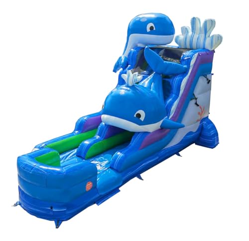 TentandTable 16FT Commercial Inflatable Water Slide & Blower, Ocean Whale