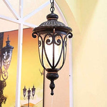 Daoke LED Chandeliers, Traditional Style Black Outdoor Pendant Lights Screw IP55 Weatherproof Lighting Fixture Outdoor Garden Porch Post Driveway Patio Lamp for Outdoor or Indoor Use