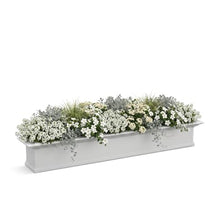 Mayne Yaleview 72in Self-Watering Rectangular Window Box Planter, White