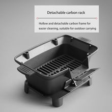 Barbecue Grill, Charcoal Grills, Portable Mini Charcoal Grill Desk Tabletop Outdoor All Cast Iron Smoker Grill for Picnic Garden Terrace Camping Travel