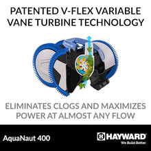 Hayward AquaNaut 400 Suction Pool Cleaner, Automatic Pool Vacuum (4 Wheel)