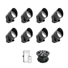Haven Lighting 9 Series Pro Landscape Lighting Kit - Professional-Grade App Controlled Smart Lights with WiFi - Color Changing Exterior House Lighting, 8-Up LED Lights