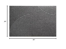 HEYMAT Stein Premium Scandinavian Indoor & Outdoor Doormat – Designer Entry Mat with Superior Dirt & Moisture Control – Non-Slip – Grey, 2' x 3'