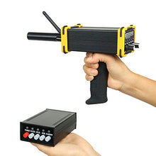 1km Long Range Metal Detector Gold Silver Search Mini GR-100 Black Long Range Detector Series High-Accuracy Detector Waterproof W/Power Adapter Antenna Kit for Gold Copper Gem Diamond Minerals