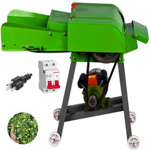TXMACHINE® Lawn Mowers 800kg/h hay Cutter Machine Electric hay Cutter Silage Machine Grass Cutter for Chaff,Corn Straw,Grass,Wheat Straw with Miniature Circuit Breaker (220V/60HZ)