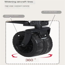 PUCNHZYNW Outdoor Folding Aluminum Alloy Beach Trolley Cart for Camping and Picnic Small Pull Car for Off Road Adventures Black Color
