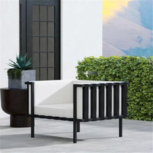 Butler Specialty Company Norway Outdoor Club Chair - Black and White