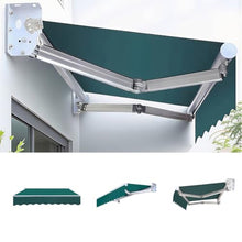 WSNCXFW Patio Electric Retractable Awning, Motorized Outdoor Shade Waterproof Fabric with Remote,Window Door Sunshade Shelter,Outdoor Patio Canopy Sunsetter Deck Awnings,3x1.5m