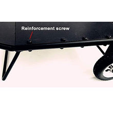 IIPOSAQQ Firewood Rack Firewood Log Cart Carrier - Outdoor Or Indoor Wood Mover Hauler Storage Rack with Rolling Wheel Black 76.5×35×77cm