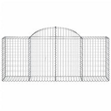Arched Gabion Baskets 4 pcs Galvanized Iron Plant Pots Self-Watering Indoor Outdoor Gardening