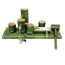 GenSDH Japanese Bamboo Water Feature Statue, Japanese Garden Decoration,Split-Resistant Bamboo Ornaments,Indoor Outdoor Fountain,Outdoor Water Fountain, 60Cm/23.6In,90cm/35.4in