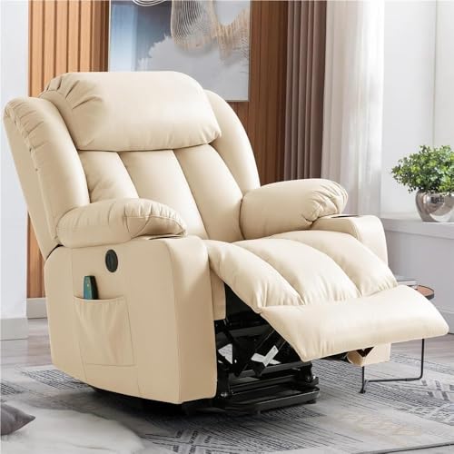 Power Lift Recliner Chair with Massage and Heat for Elderly Adults