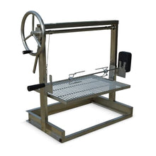 Firebuggz Santa Maria Grill with Adjustable Rotisserie Kit for Outdoor BBQ