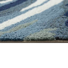 Liora Manne Capri Indoor/Outdoor Handmade Synthetic Blend Area Rug Wave Ocean 7'6" x 9'6