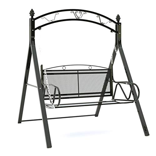 ELUKHT Creative Hotel Patio Porch Swing Glider with Stand Outdoor Swing Chairs for Adults, Garden Swing Comfy Outdoor Swing Chair Bench Perfect Set for Patio, Porch and Poolside