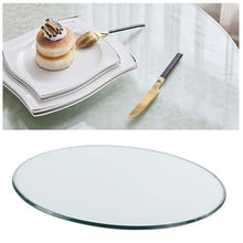 Pealihuy Garden Outdoor Table Top,for Office Desk, Tempered Glass Round,Negotiation Table, Dining Table - Round Glass Table Top Replacement,Good Glossiness,Glass Table Protector(70cm(28 in))