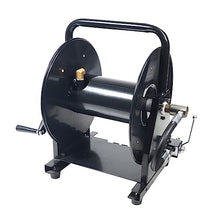 Canpump Sewer Jetting 200 ft Hose Reel w/Shutoff Ball Valve + Nozzle Holders, Manual Winding