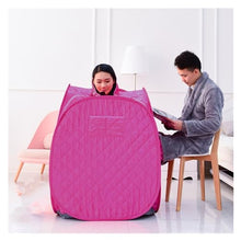 POGHDBXA Sauna Accessories, Portable Personal Sauna Tent, Foldable SPA, Mini Full Body Warming Tools with Fast Heating Double Zipper(Black)