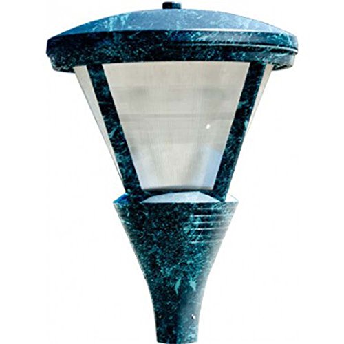 Dabmar Lighting GM587-VG-MT Large Post Top Cone Shape Fixture, 250W MH, Verde Green Finish
