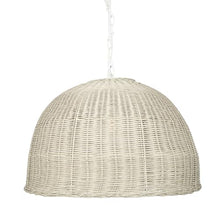 Kouboo All Weather Wicker Outdoor Dome Pendant Lamp - Parent (Antique White)