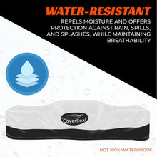 CoverSeal Patio Furniture Cover with Weighted Ground Conforming Apron Seal - Water Resistant Rectangular Outdoor Furniture Covers for Outdoor Table and Chairs - Large 150 L x 44 W x 60 H in