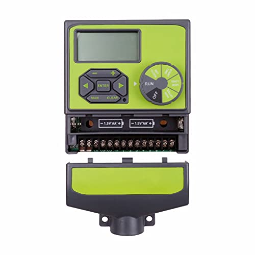 8 Stations Garden Automatic Irrigation Dc 3v Input Controller Water Timer Watering System Used with 9-12 V Dc Valve (Color : Green)
