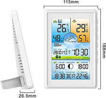 JDXQBLD Thermometer and Hygrometer, Wireless Weather Station, Accurate Indoor Outdoor Temperature Meter Gauge and Humidity Monitor, with Weather Forecast, External Sens