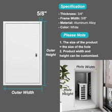 Blazea Flush White Access Panel, Large Insulated Attic Access Door with Lock, 16 18 24 30 36 48 in Electrical Inspection Service Door Cover Decorative(36x38in)