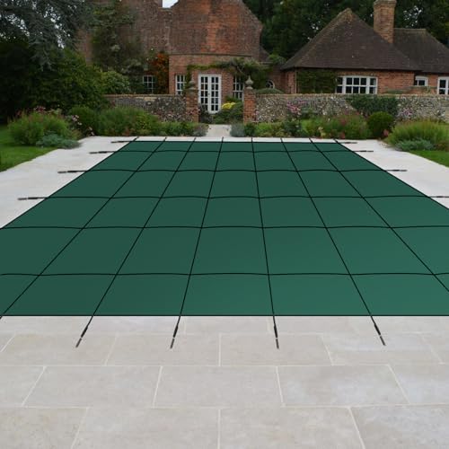 Garvee Ultra-Dense Pool Safety Cover 22x42ft with Anchors Green