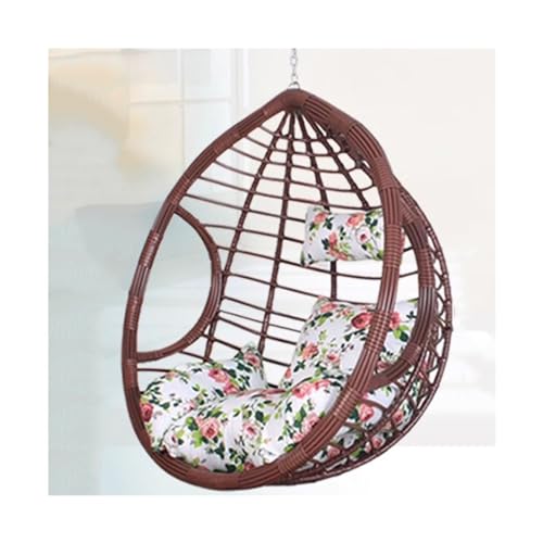 Xilin-872 Home Rattan Chairs- Hanging Chair Outdoor Swing Rocking Chair Indoor Balcony Hammock Household Hanging Basket Patio Lounge Chair