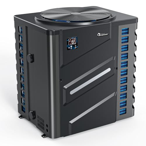 DR. Infrared Heater DR-1100HP Full DC Inverter 110,000 BTU Heat Pump In-Ground and Above-Ground Swimming Pools, WiFi Smart Control via APP, Black