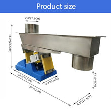 BEILOCKERY 110V Electromagnetic Vibrating Feeder, GZV-3F Shaking Feeding Machine 3000r/min, 20W Mini Vibration Feeder Closed for Granular and Powdery Materials with Controller