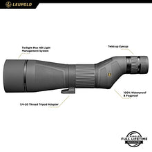 Leupold SX-4 Pro Guide HD 20-60x85mm Spotting Scope Straight Eyepiece
