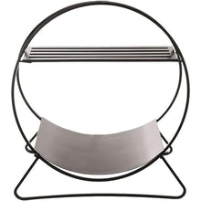 WXPWAMZ Round Firewood Rack, Heavy Duty Steel Frame Log Rack, Indoor/Outdoor Wood Rack for Firewood/Log/Lumber/Kindling