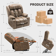 Oversized Power Lift Recliner with Massage, Heat & USB Charging Ports