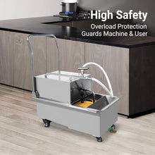 Oil Filter Cart 55L 14.5Gal Stainless Steel 20 Micron for Fryer