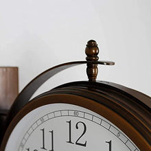 Outdoor Garden Wall Clock Wall Hanging Simple Metal Report Punctually for Garden Home Décor Wall Decoration
