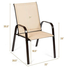 ONMYJFD 2 Pieces Patio Chairs Outdoor Dining Chairs Garden Terrace Yard with armrests
