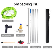 DKXCOSQ Solar Panel and Window Cleaning Pole Kit 5 12m Water Fed Pole with Brush for Photovoltaic Panels