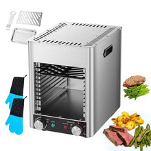 Electric Steak Teppanyaki Grill, Commercial Steak Stove with 4 Speed Temperature, Electric Griddles 800℃ Stainless Steel Steak Cooker for Meat, Vegetables And Fish – 13.1 * 10 * 14.5 i,