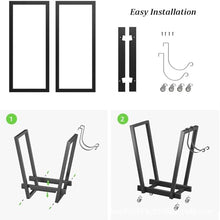 DJVHSRI Heavy Duty Firewood Storage Rack, Fireplace Tool, Stable Stand, Strong and Sturdy for Indoor Hearth Or Outdoor Patio,Firewood Rack,