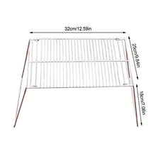 NRFJFOP Mini Folding Stove Rack BBQ Grill Pot Stand Stainless Steel Charcoal Barbecue Camping Picnic Tool