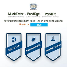 Bjornsen Natural Pond Treatment Pack Blue, One Acre, Complete Pond Care