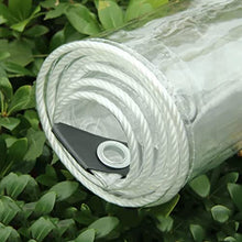DIOB PVC Transparent Tarpaulin with Eyelets Home Garden Outdoor PVC Plastic Tarp Sheet Cover Tear Resistant for Garden, Gazebo (Size : 4X5m)