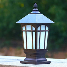 YOtat Outdoor Ip65 Waterproof Column Lamp E27 Single Head Table Lamp Garden Landscape Lawn Villa Base Street Lamp Corridor Fence Lamp