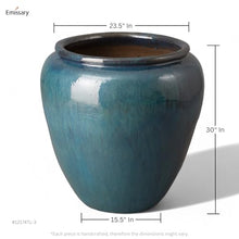 Emissary Home and Garden Round Planter LG Green 30X30