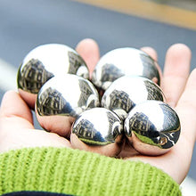 FENOKD Reflective Garden Gazing Balls, 1mm Thick Stainless Steel Seamless Hollow Polished Ball for Pond Party Wedding Patio Lawn, Mirror Reflection Decoration Sphere, 20 Sizes (Silver 135mm/5.3in)